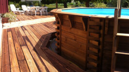 Piscine en bois